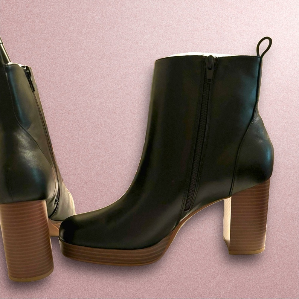 White Mountain Women's Manito Zipper Heeled Booties Size 10 NWOT